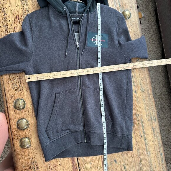 Calvin Klein Gray Zip Up Jacket ‎ Size Medium - Picture 8 of 8